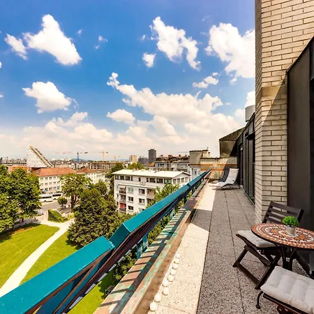Luxe Penthouse With A Castle View Apartment Ljubljana